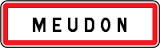 Panneau ville Meudon